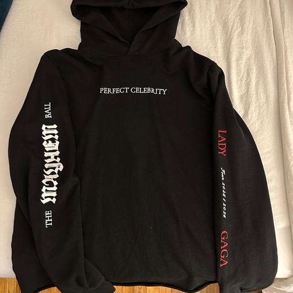 Lady Gaga Mayhem Tour Perfect Celebrity Black Hoodie - Medium